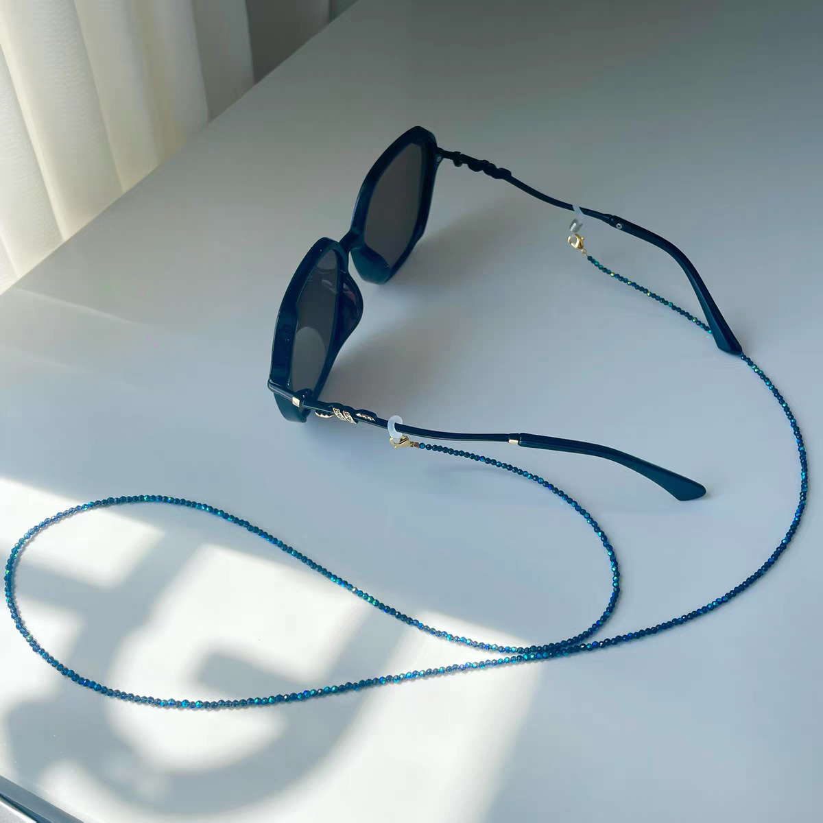 Mask Chain Holder - Chaîne de lunettes étincelante en zircon
