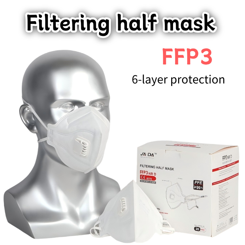 Anti Pollution Mask - 20 pièces/boîte Masque pliable FFP3 NR