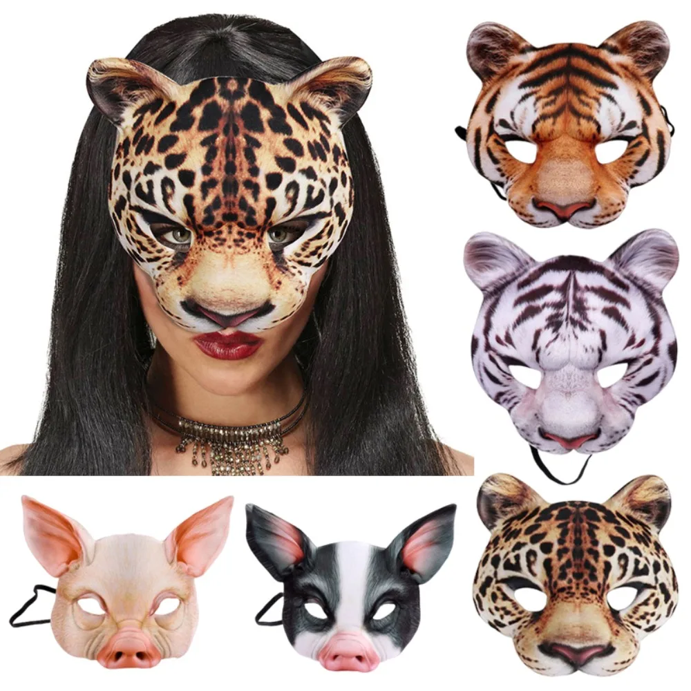 Respirator Half Face - Masque d'Animal 3D pour Halloween, Masques