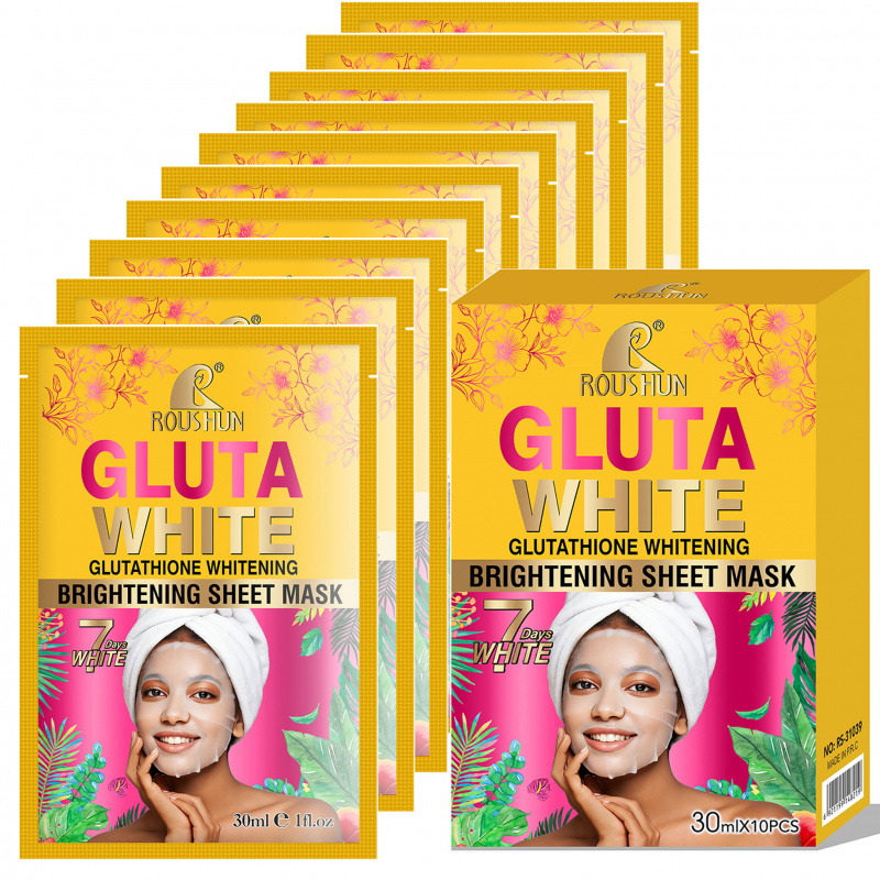 Face Mask Storage Box - Masque facial Gluta White, soin du