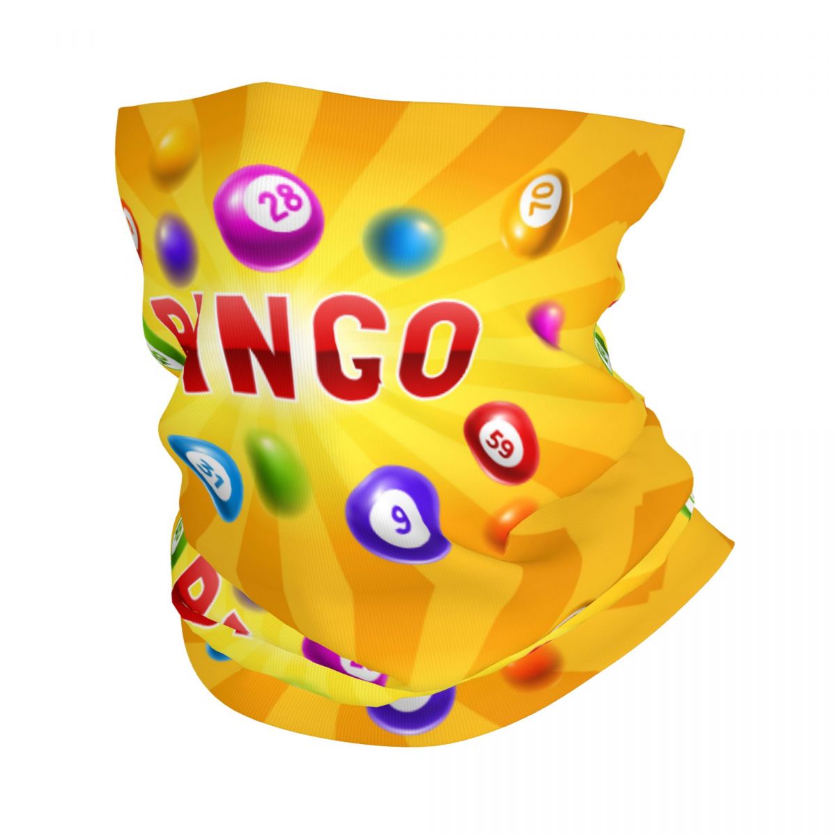 Neck Gaiter Face Cover - Bandana de Bingo personnalisé, chauffe-cou pour