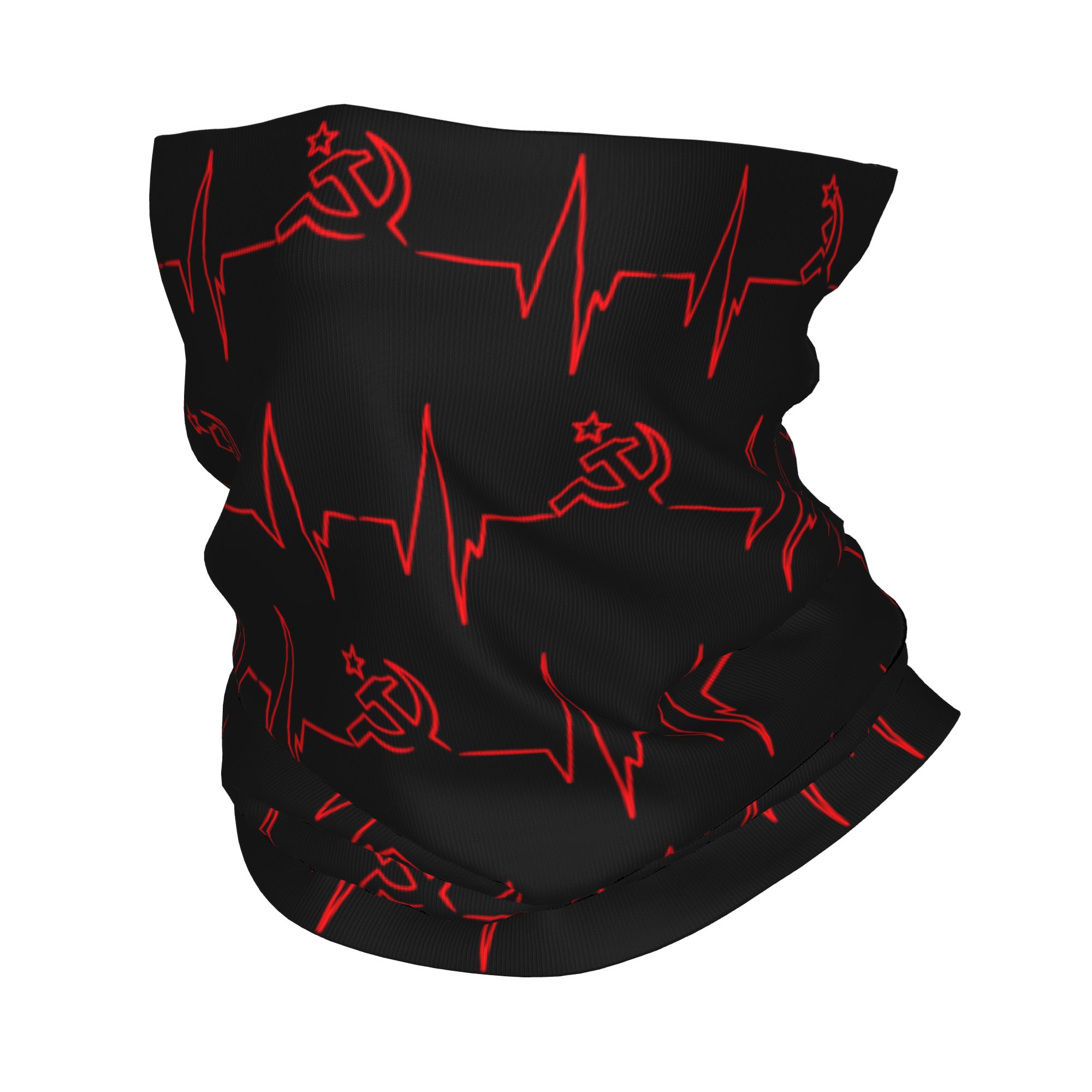 Neck Gaiter Face Cover - Personnalisé battement de coeur drapeau russe