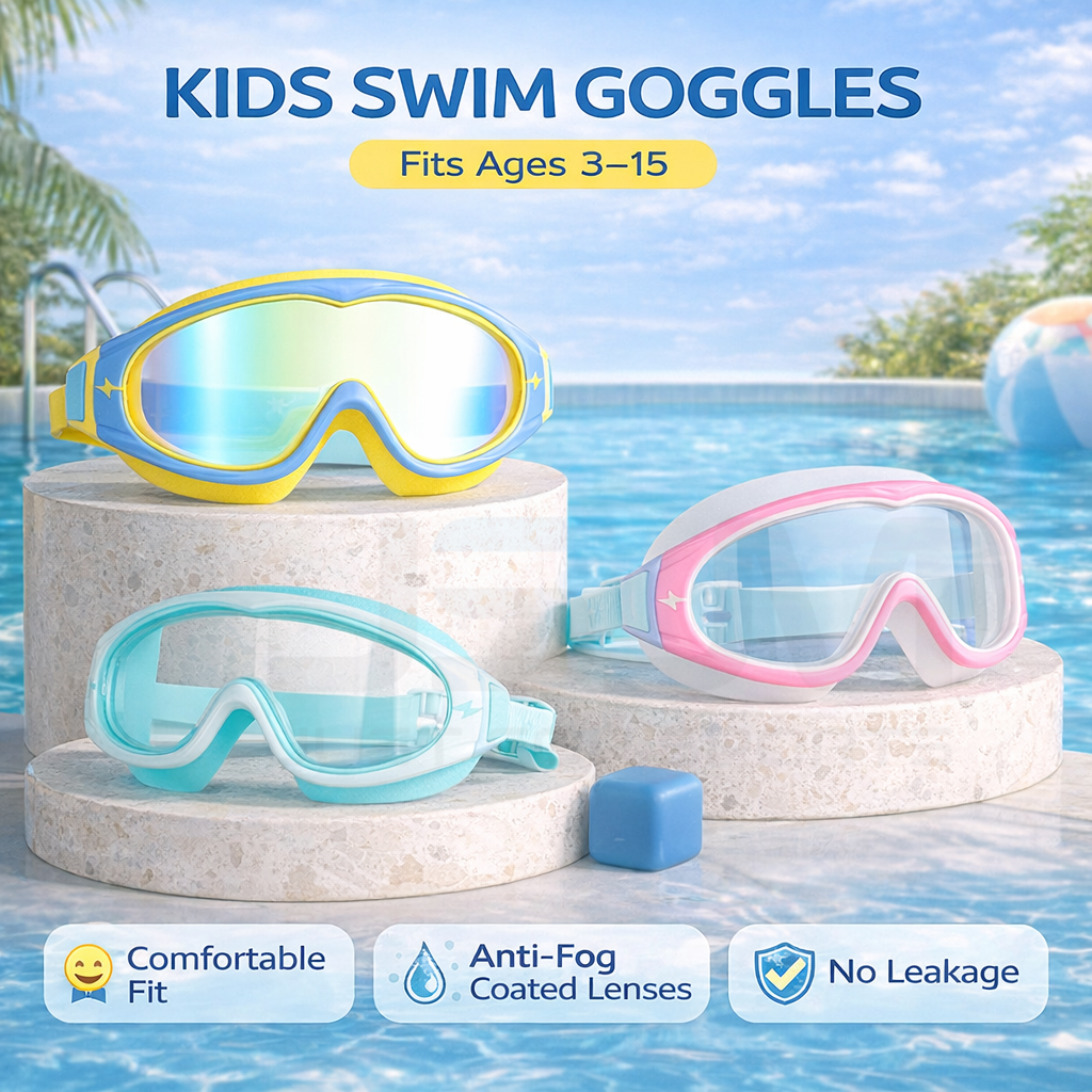 Silicone Mask Bracket - JSJM Lunettes de natation pour enfants,