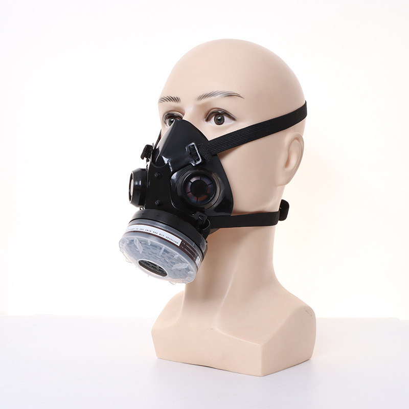 Dust Mask Construction - Nouveau demi-visage masque à gaz noir