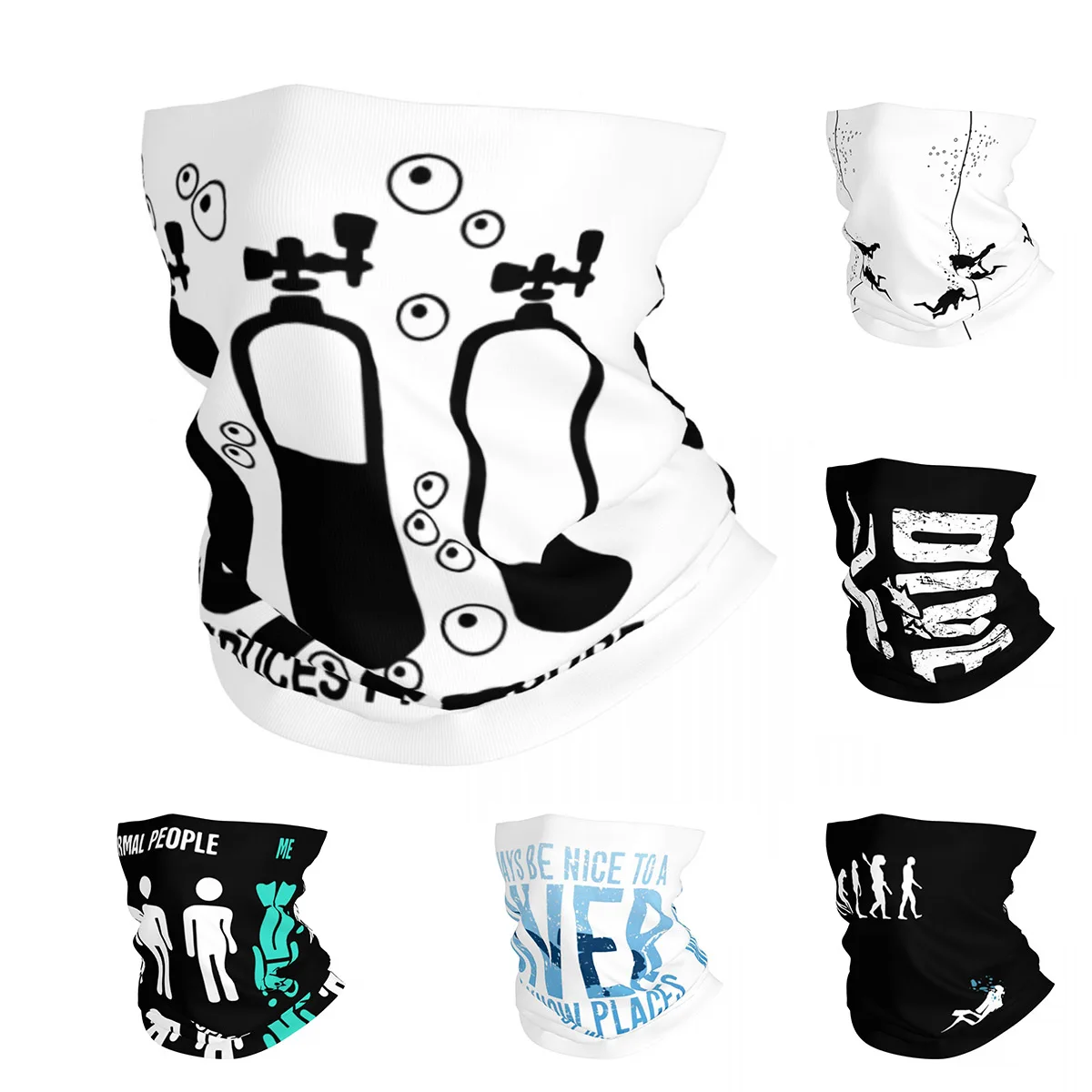 Sports Mask Breathable - Nouveau cache-cou de plongée sous-marine imprimé,