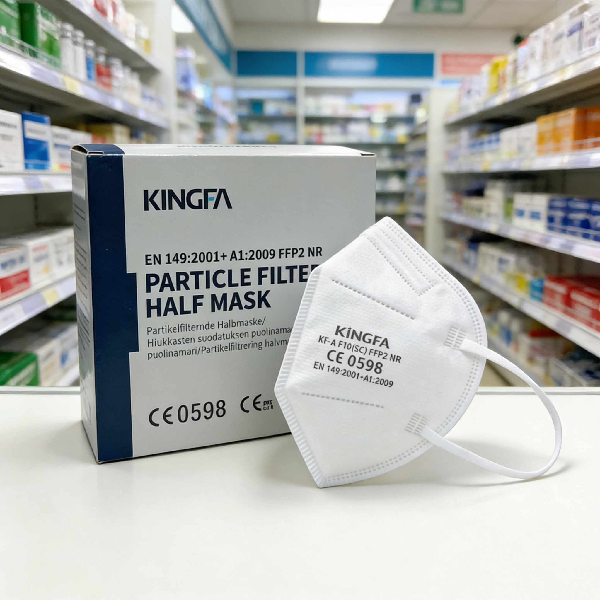 Disposable Surgical Mask - 10-100 pièces 5 couches FFP2 masque