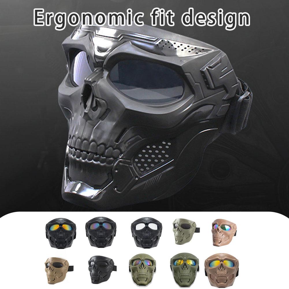 Mask Lanyard Adjustable - Masque d'équitation de moto tête de