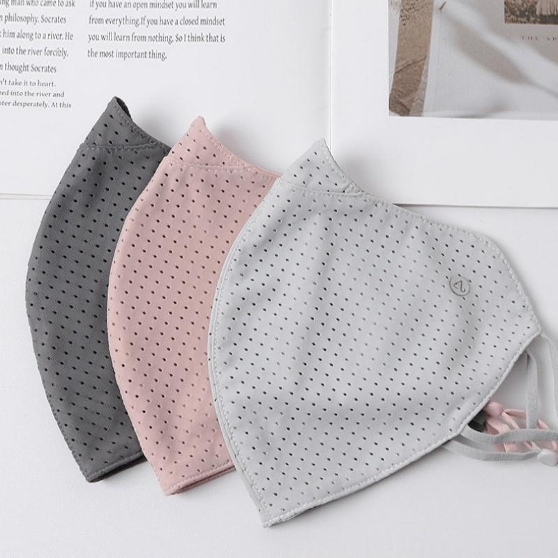Sports Mask Breathable - Masque en soie glacée anti-UV, respirant,