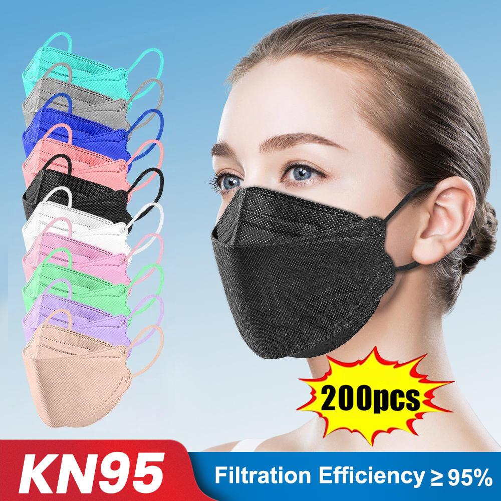 Anti Pollution Mask - 10-200pcs ffp2 mascarillas CE KN95 Masques