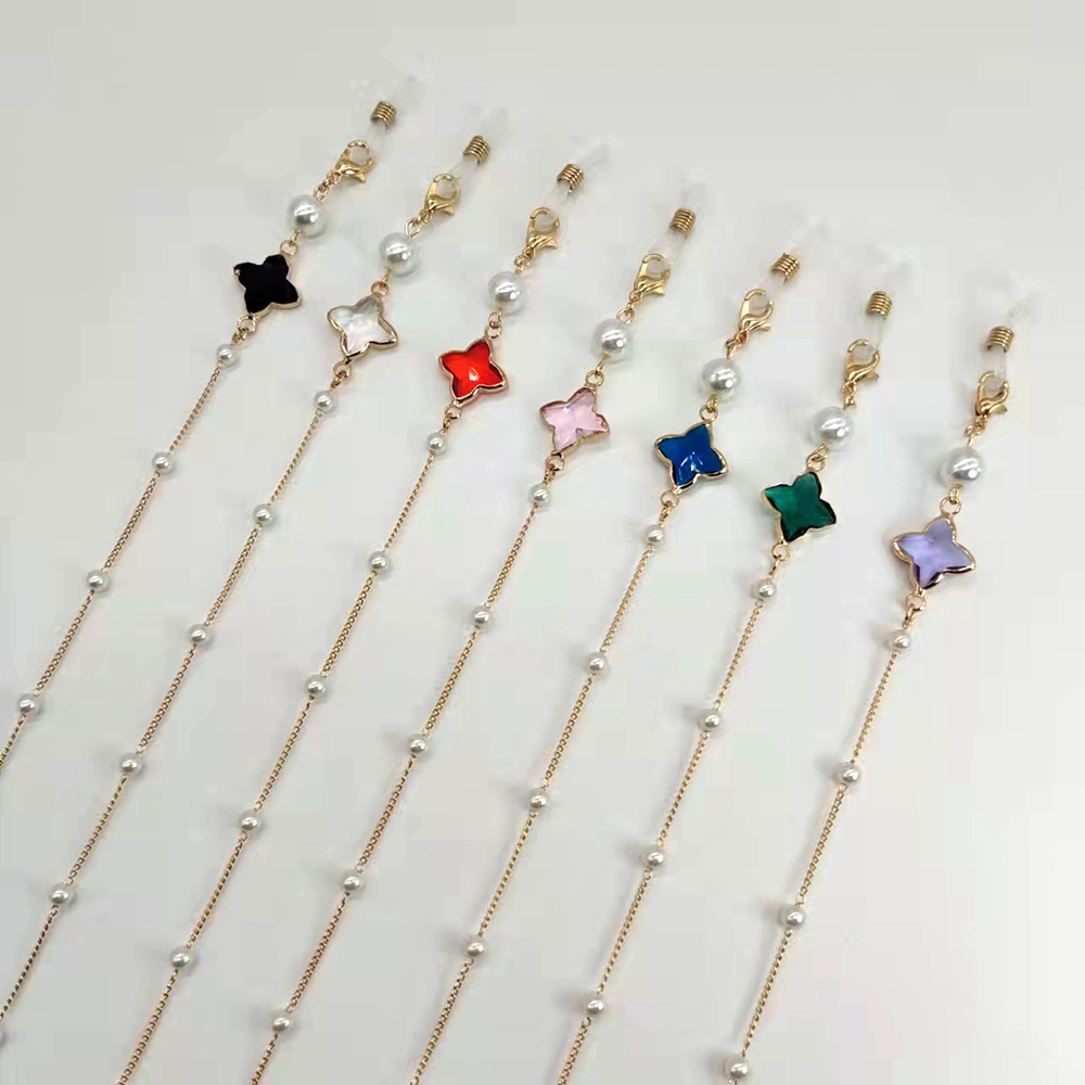 Mask Chain Holder - Chaîne de lunettes pour femmes, perle