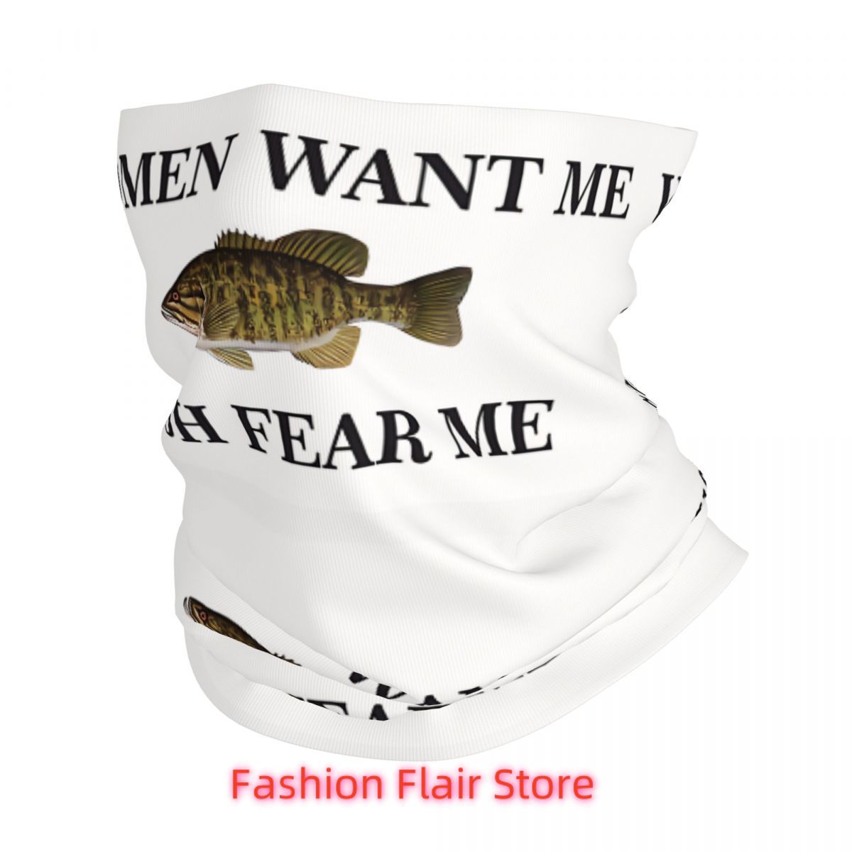 Neck Gaiter Face Cover - Cache-cou en forme de poisson pour