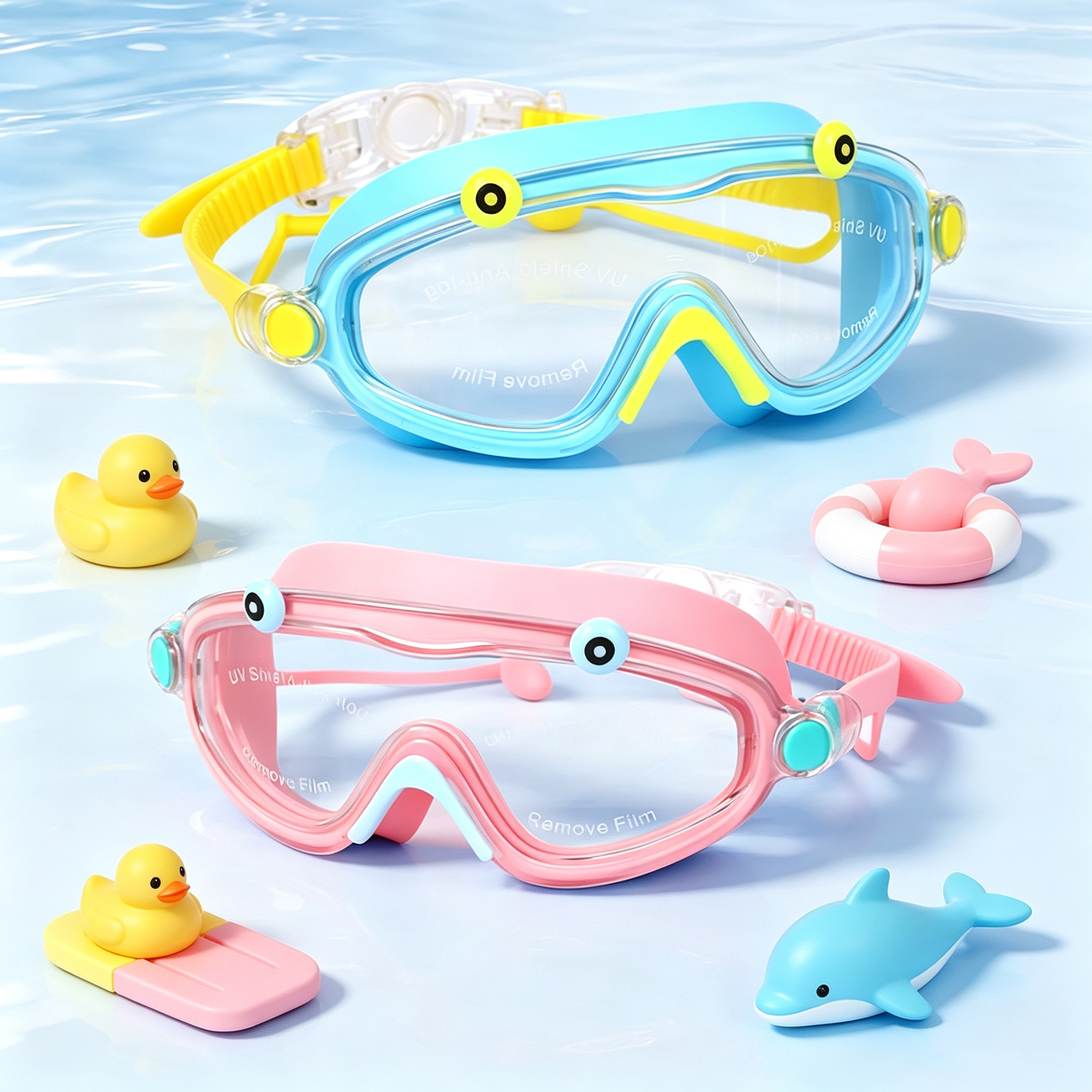 Silicone Mask Bracket - Lunettes de natation pour enfants, garçons