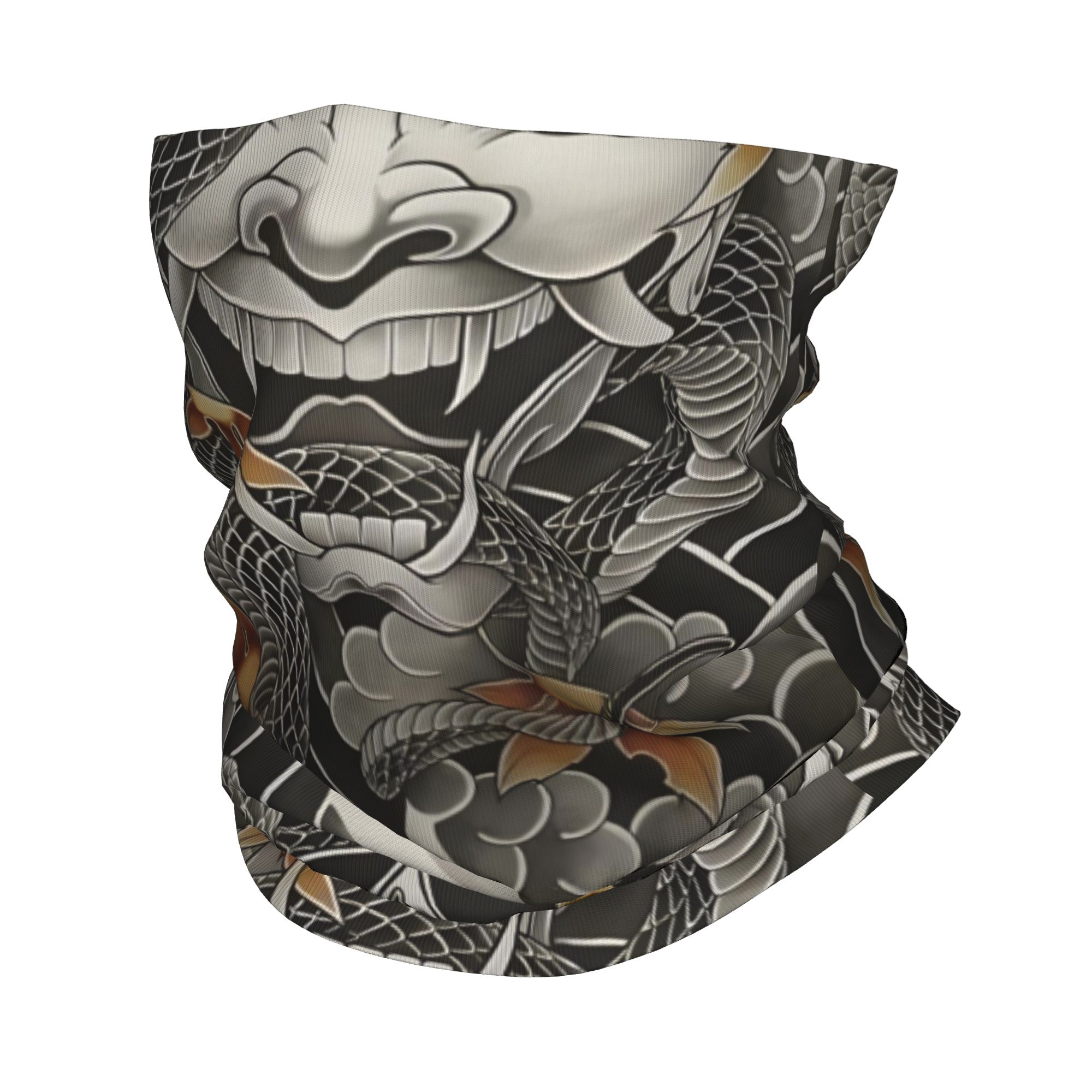 Neck Gaiter Face Cover - Bandana personnalisé samouraï Oni démon, cache-cou