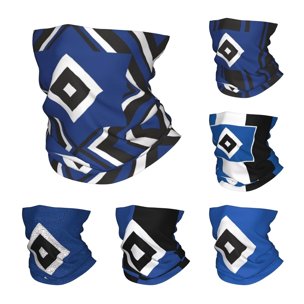 Neck Gaiter Face Cover - Blue Diamond HSV Soccer Bandana Cache-cou