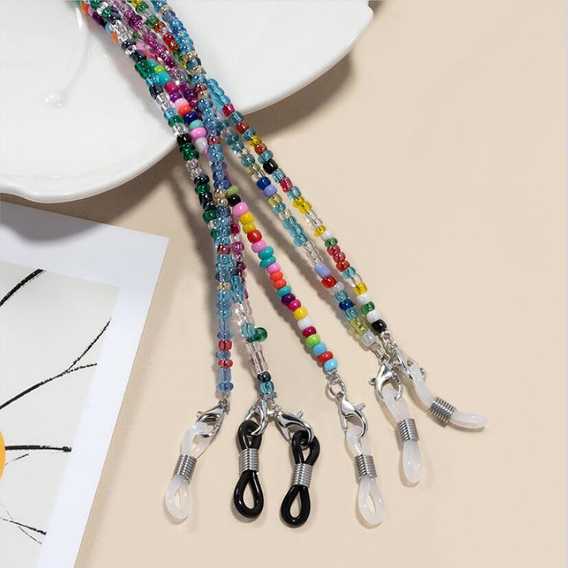 Mask Chain Holder - Chaîne de lunettes colorée en perles