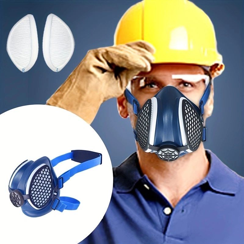 Respirator Half Face - Demi-masque respiratoire en silicone avec filtres