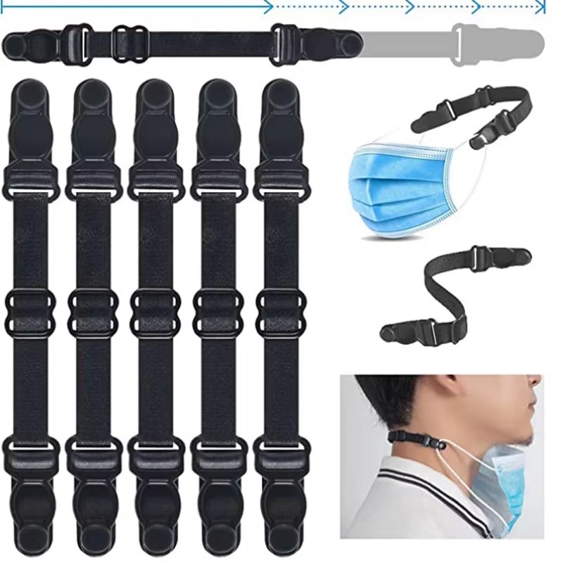 Mask Lanyard Adjustable - Extension de masque réglable, 5 pièces,
