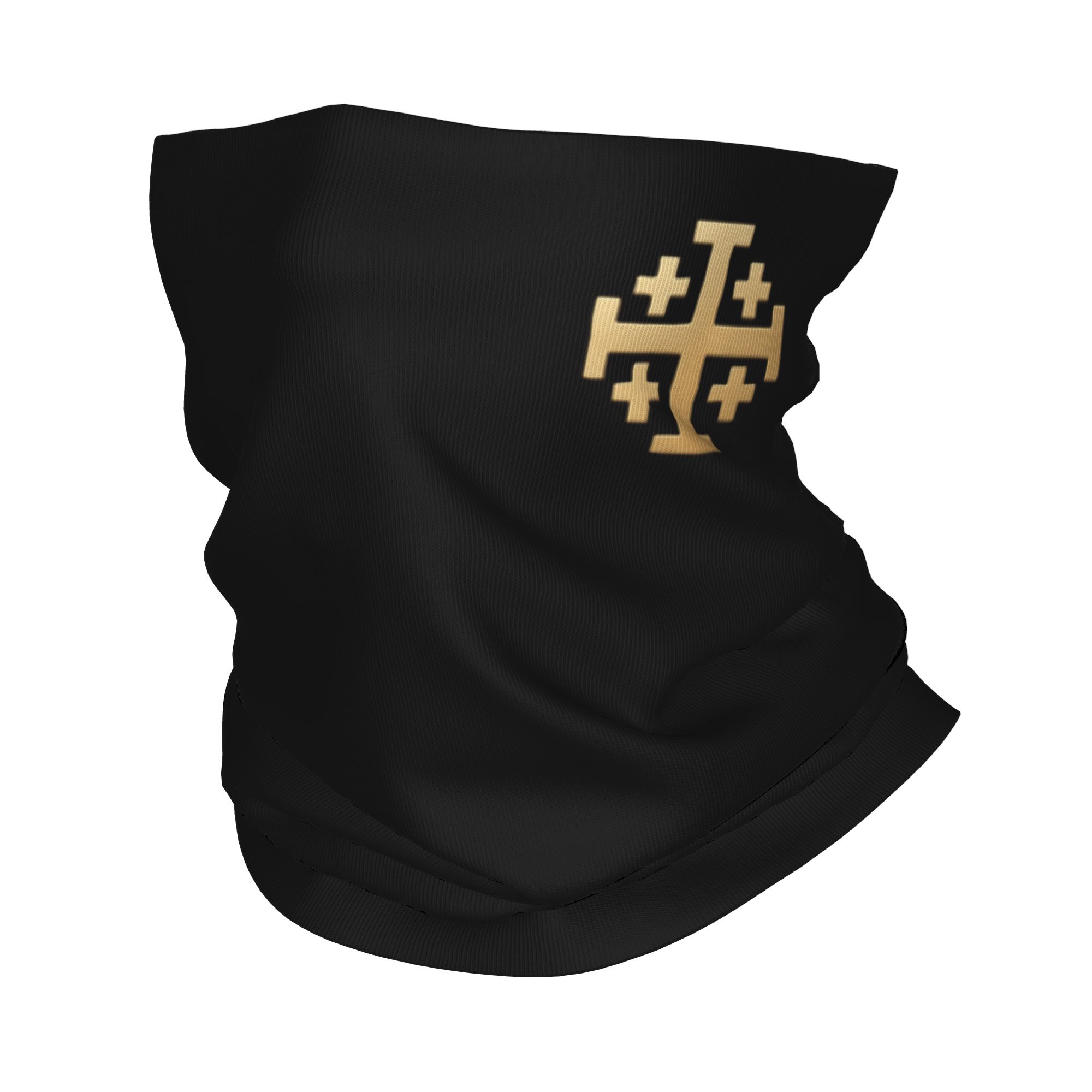 Neck Gaiter Face Cover - Cache-cou bandana chrétien croix de Jérusalem