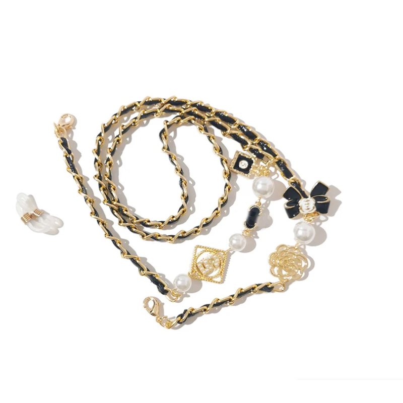 Mask Chain Holder - Chaîne de lunettes en perles Vintage,