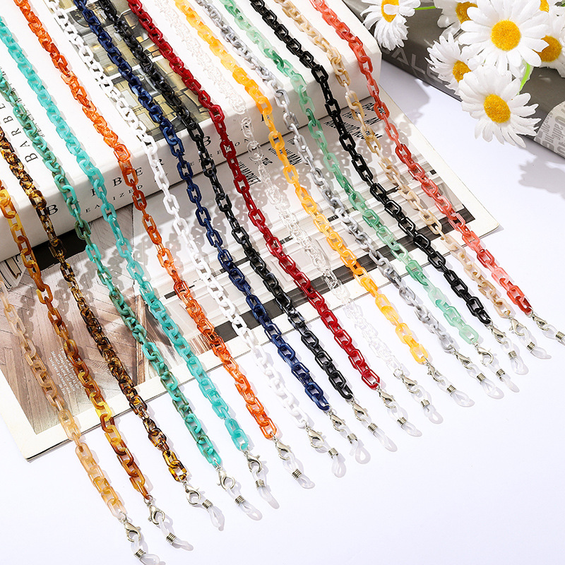 Mask Chain Holder - Chaînes de lunettes en acrylique pour