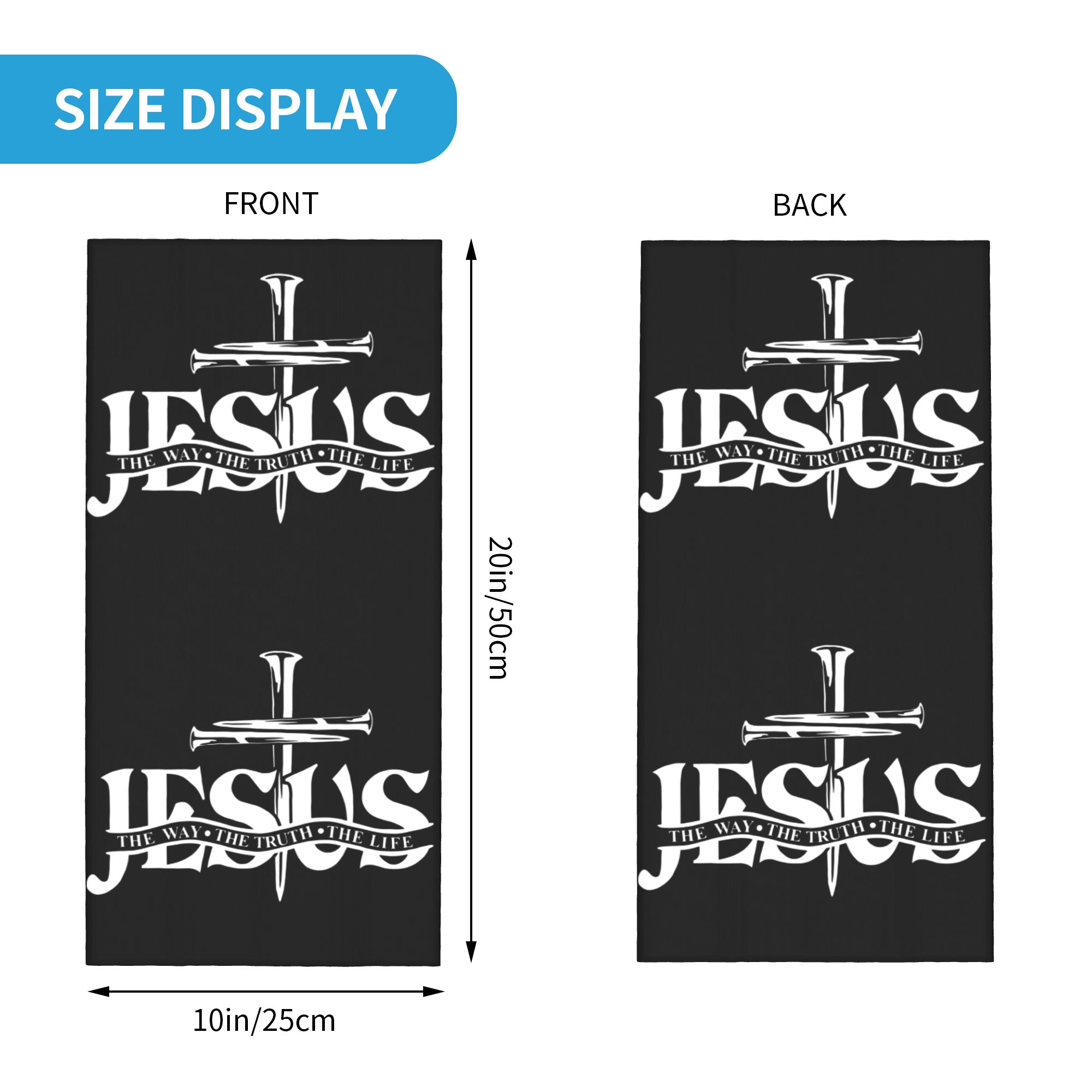 Personnalisé jésus le chemin l - Neck Gaiter Face Cover avis et prix