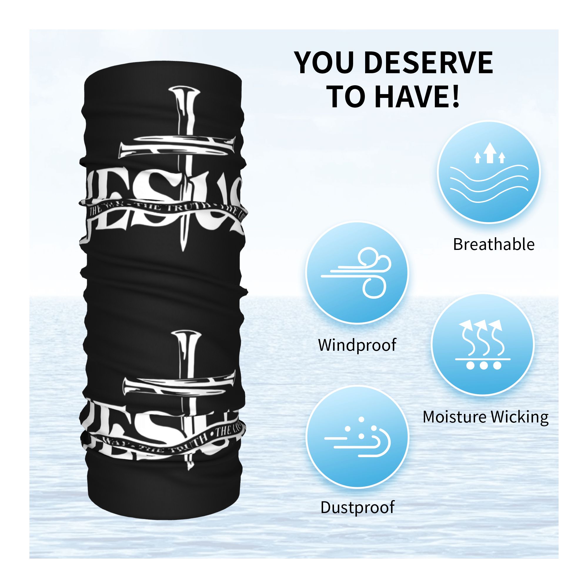 Personnalisé jésus le chemin l - Neck Gaiter Face Cover avis et prix