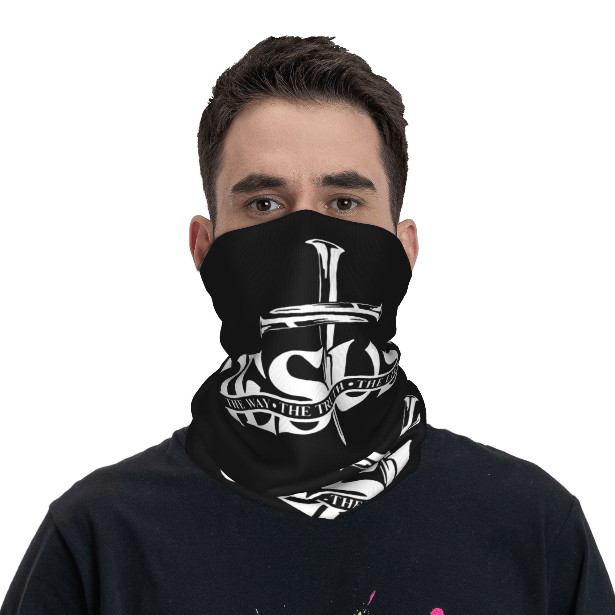 Personnalisé jésus le chemin l - Neck Gaiter Face Cover avis et prix