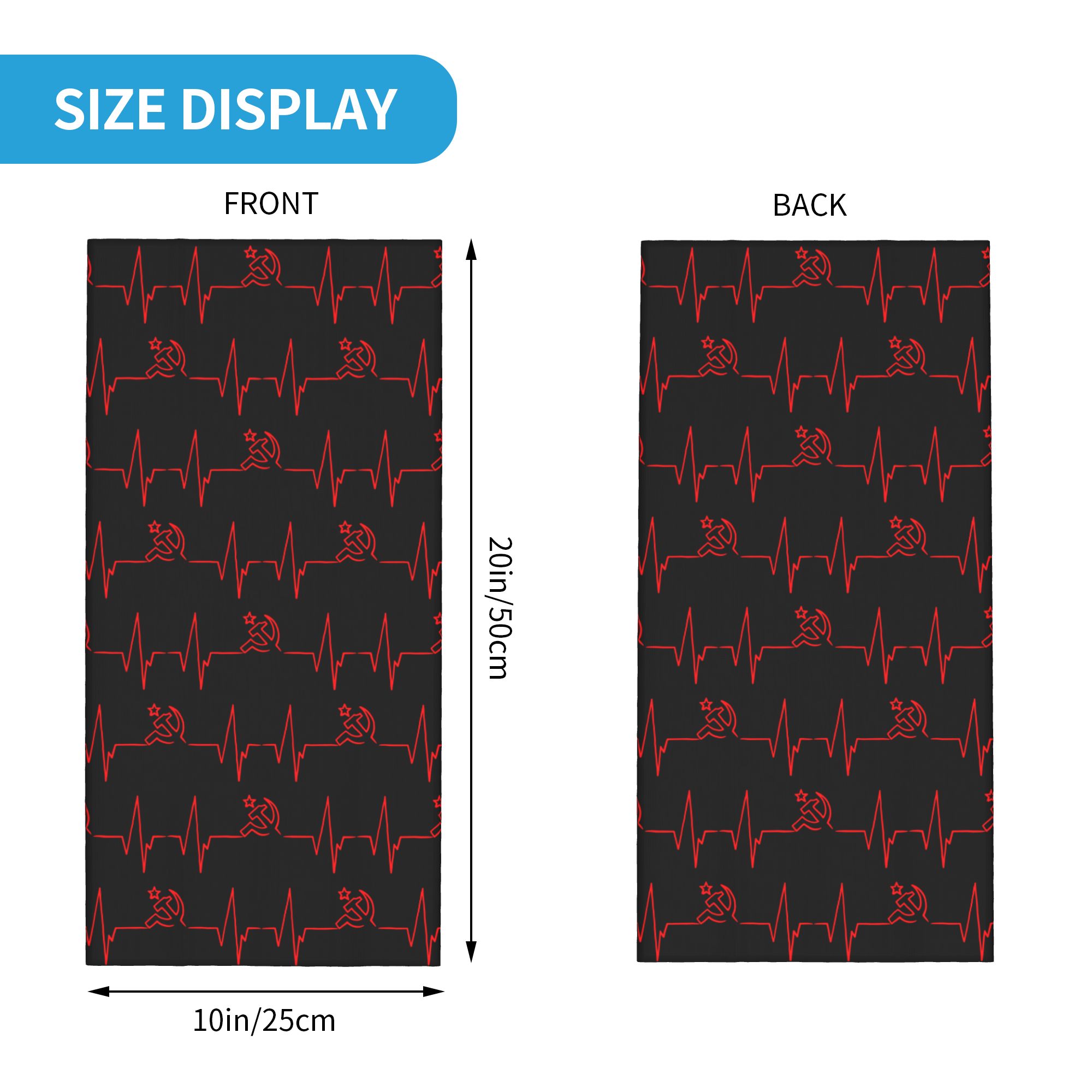 Personnalisé battement de coeu - Neck Gaiter Face Cover avis et prix