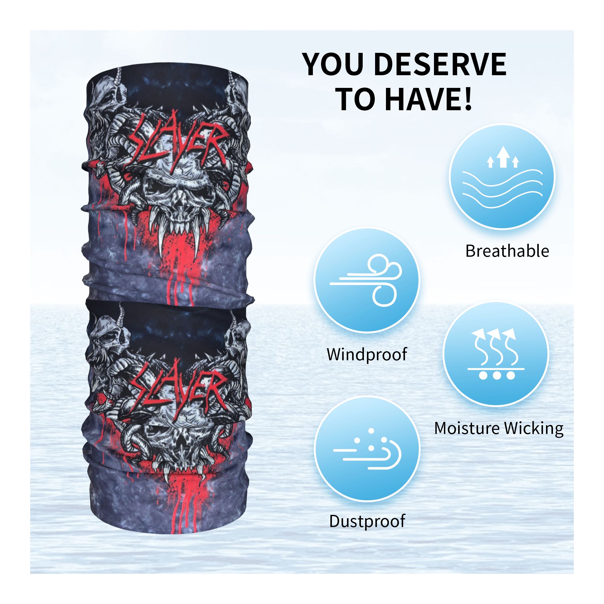 Bandana personnalisé en métal  - Neck Gaiter Face Cover avis et prix