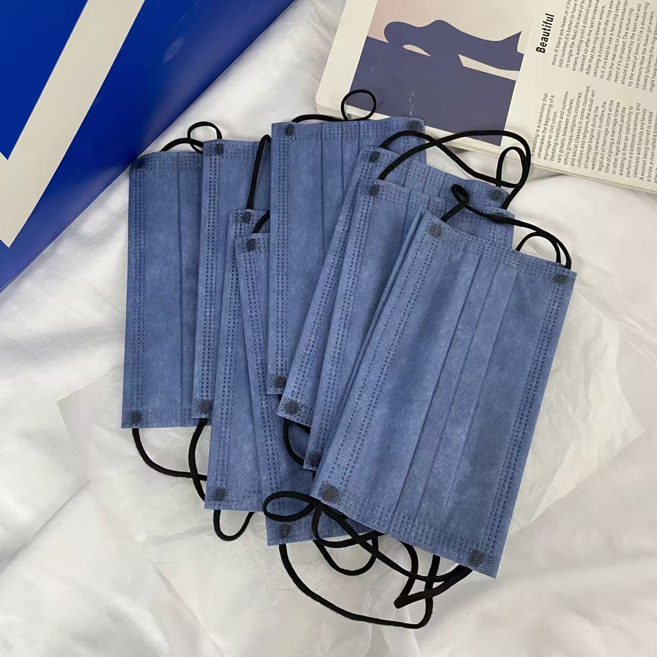 Masques faciaux jetables 4 cou - Disposable Mask Blue avis et prix