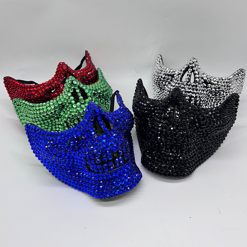 Masque demi-crâne en strass po - Respirator Half Face avis et prix