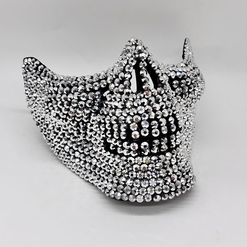 Masque demi-crâne en strass po - Respirator Half Face avis et prix
