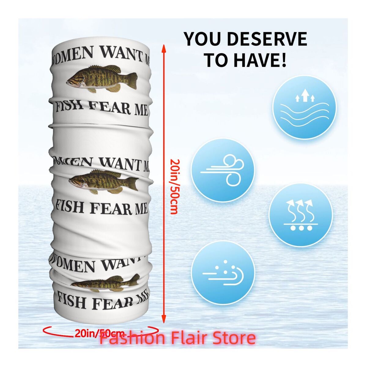 Cache-cou en forme de poisson  - Neck Gaiter Face Cover avis et prix