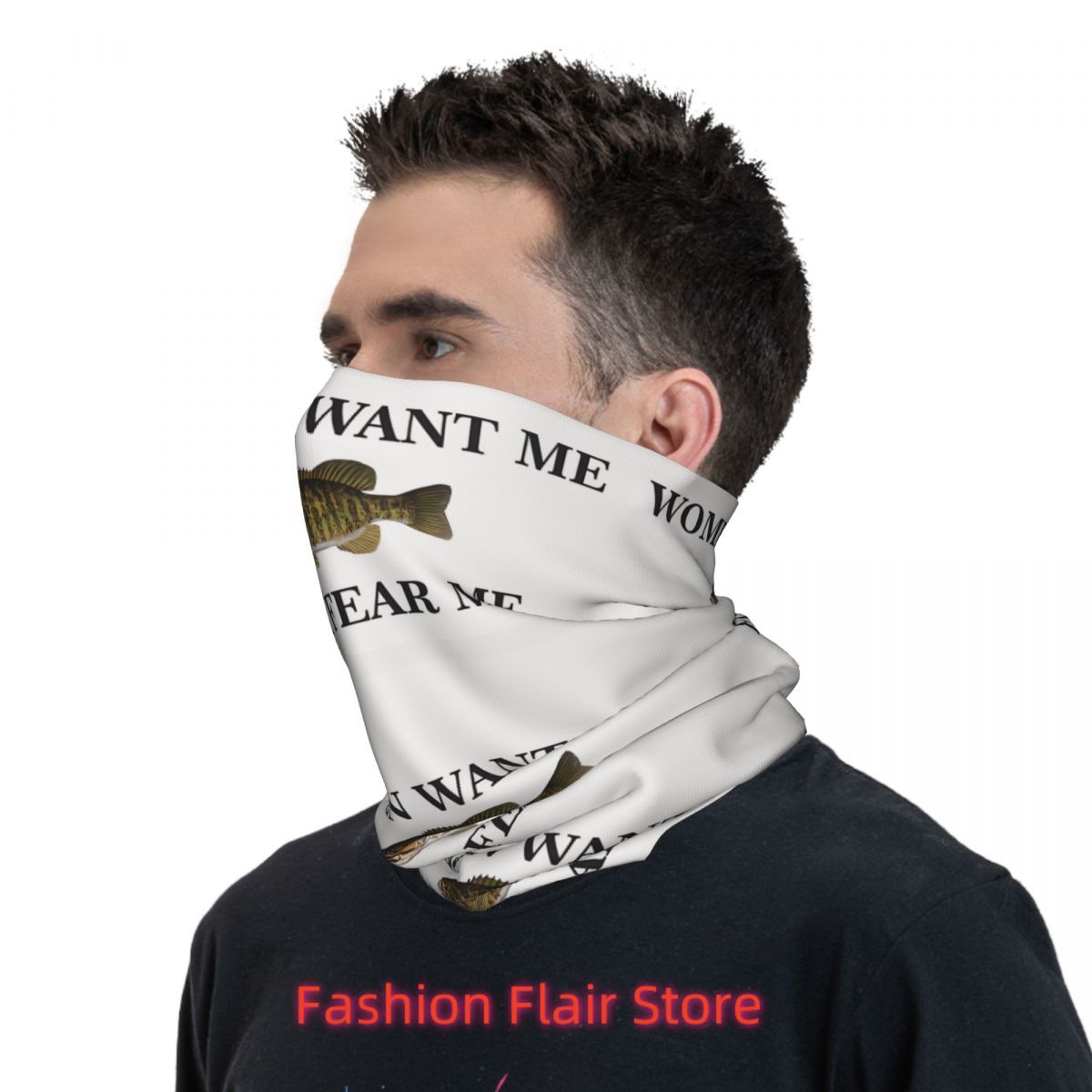 Cache-cou en forme de poisson  - Neck Gaiter Face Cover avis et prix