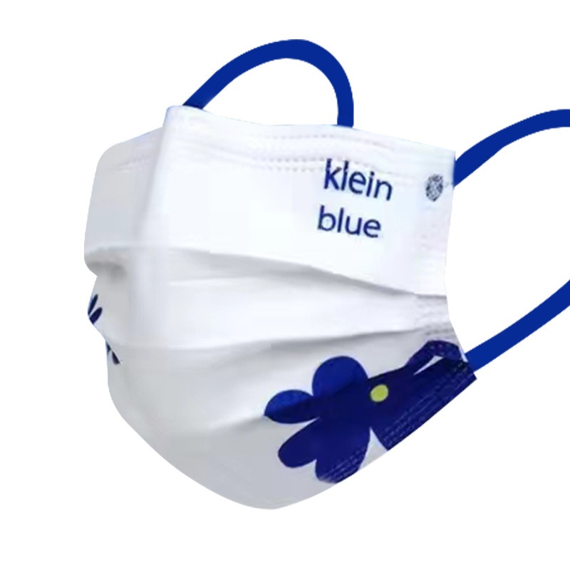 Masque jetable bleu Klein de h - Disposable Mask Blue avis et prix