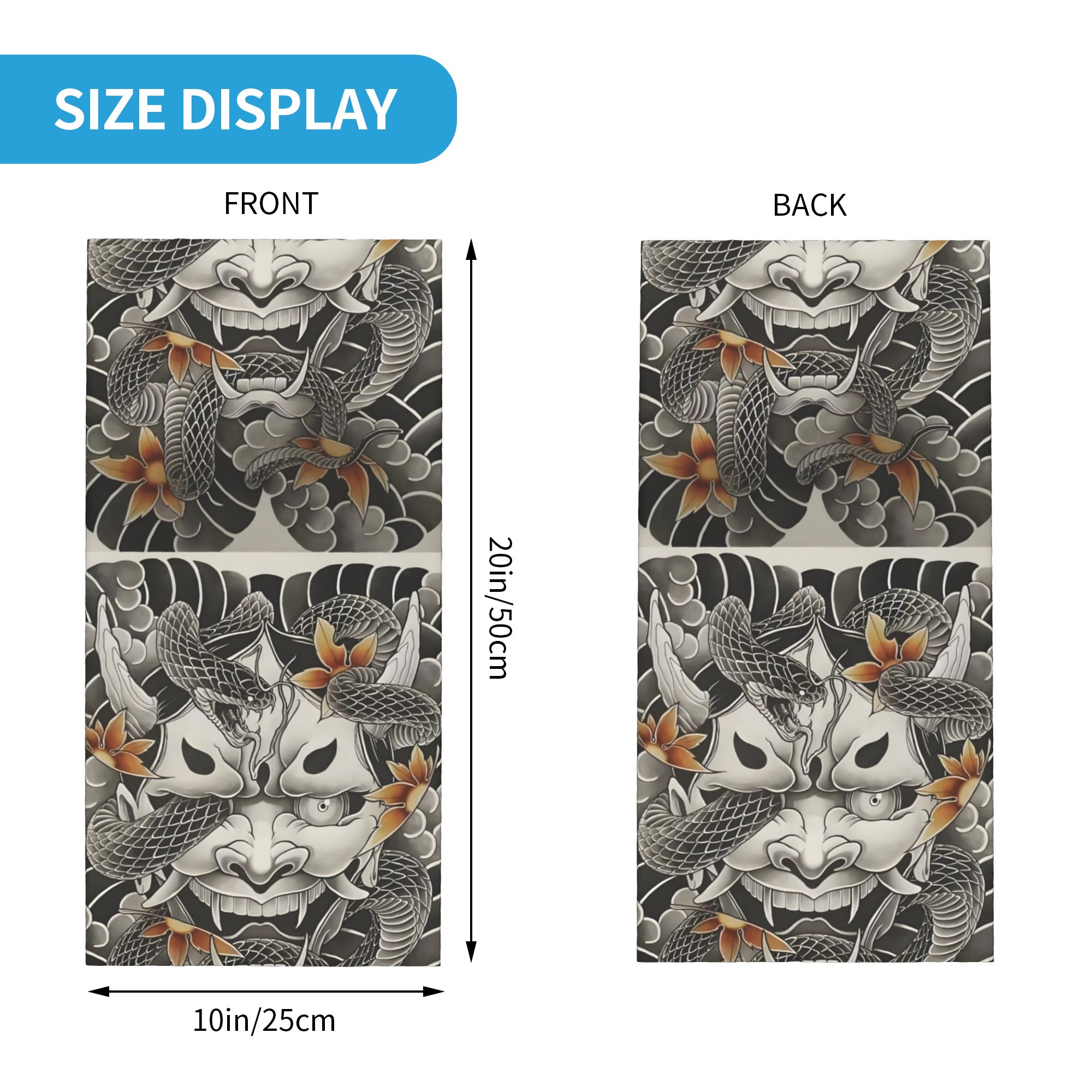 Bandana personnalisé samouraï  - Neck Gaiter Face Cover avis et prix