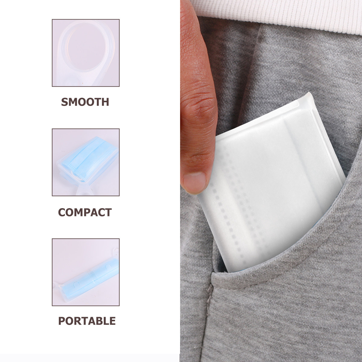 Lot de 2 étuis de rangement pl - Face Mask Storage Box avis et prix