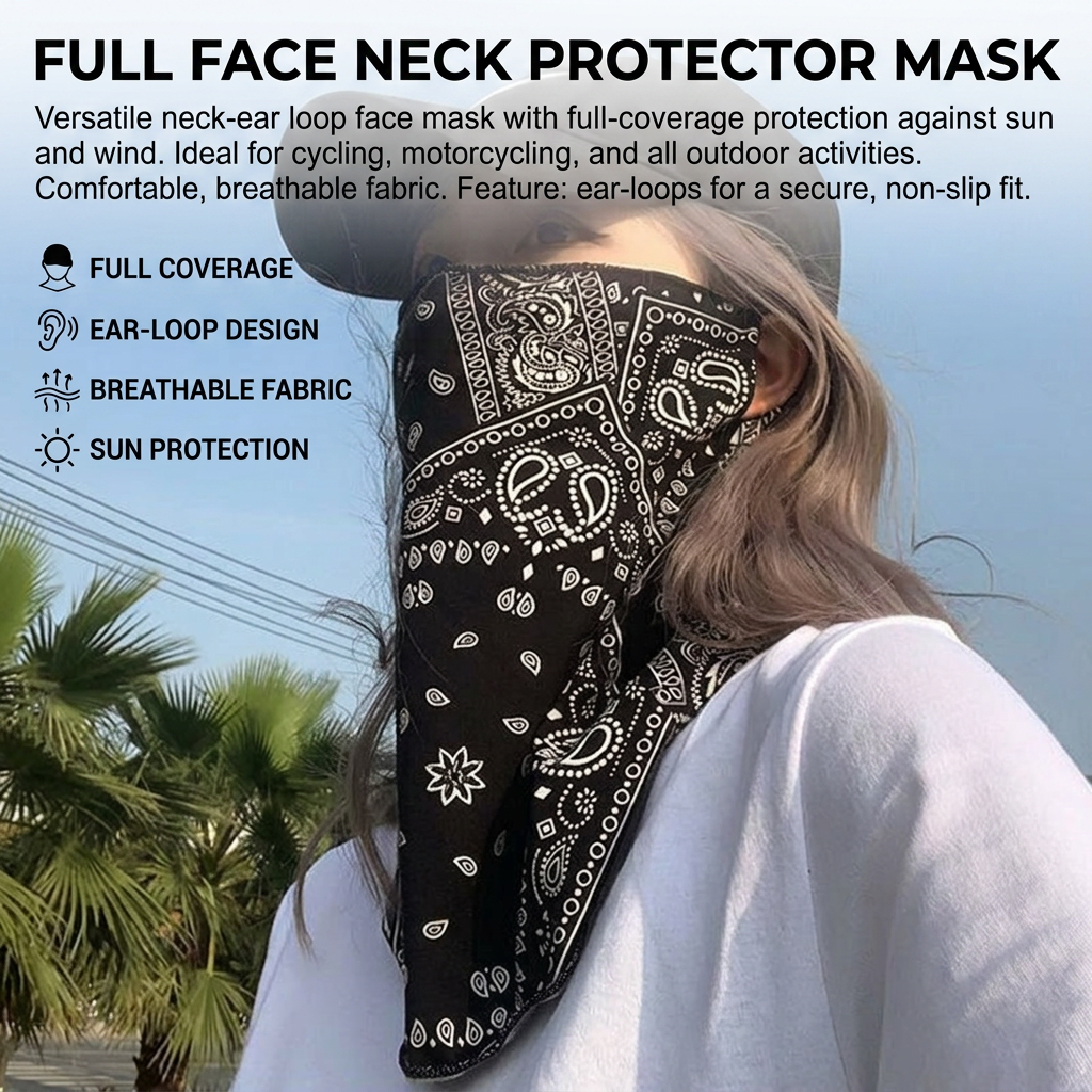 Masque solaire UPF50+ pour le  - Sports Mask Breathable avis et prix