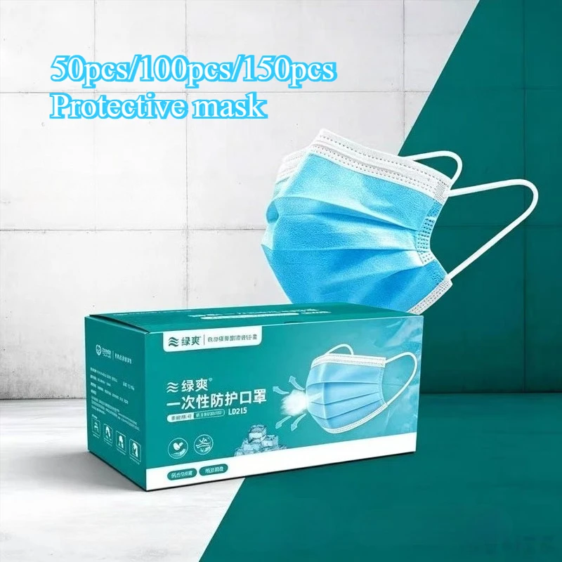 Masques faciaux jetables bleus - Disposable Mask Blue avis et prix