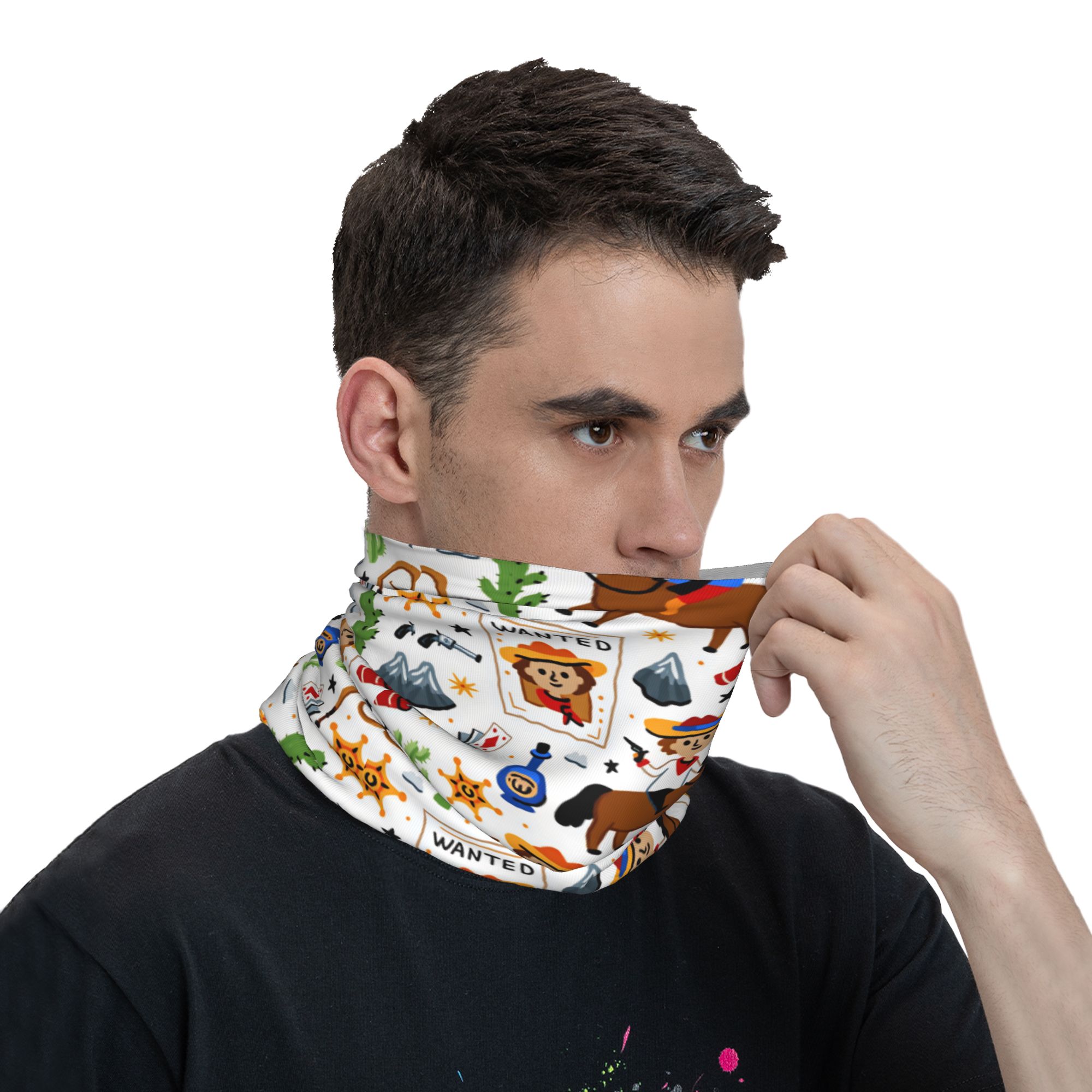 Cagoule de cowboy western pour - Kids Face Mask avis et prix