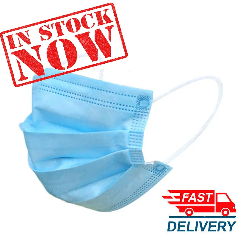 Masque facial jetable à 3 couc - Disposable Mask Blue avis et prix