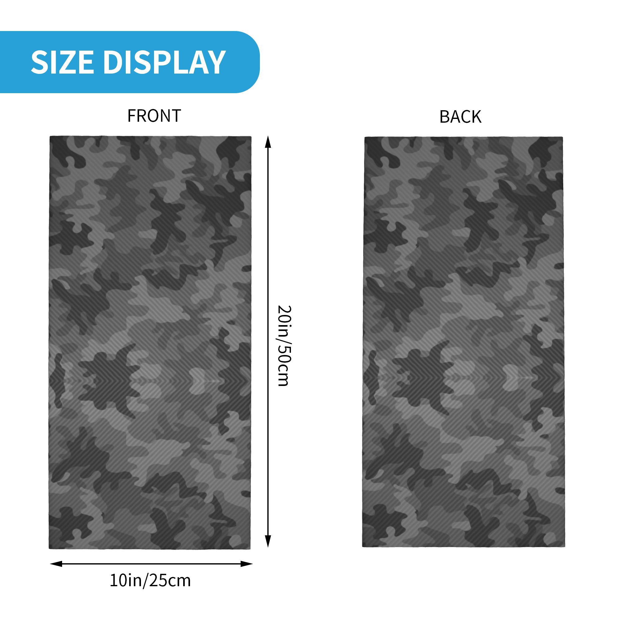 Bandana camouflage en carbone  - Neck Gaiter Face Cover avis et prix
