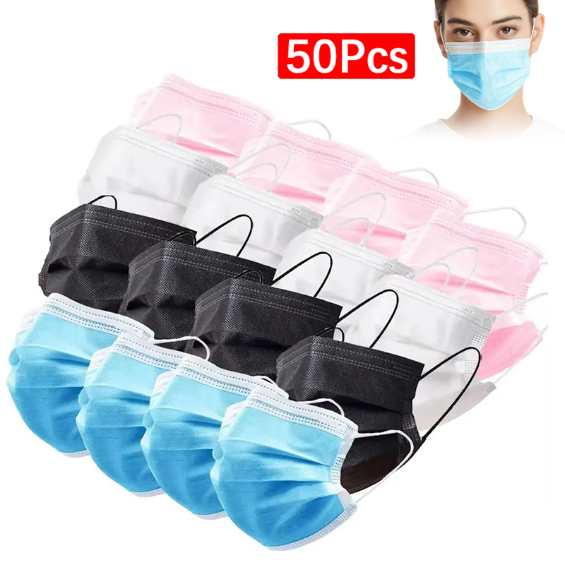 50 pièces Masque à 3 couches m - Disposable Mask Blue avis et prix